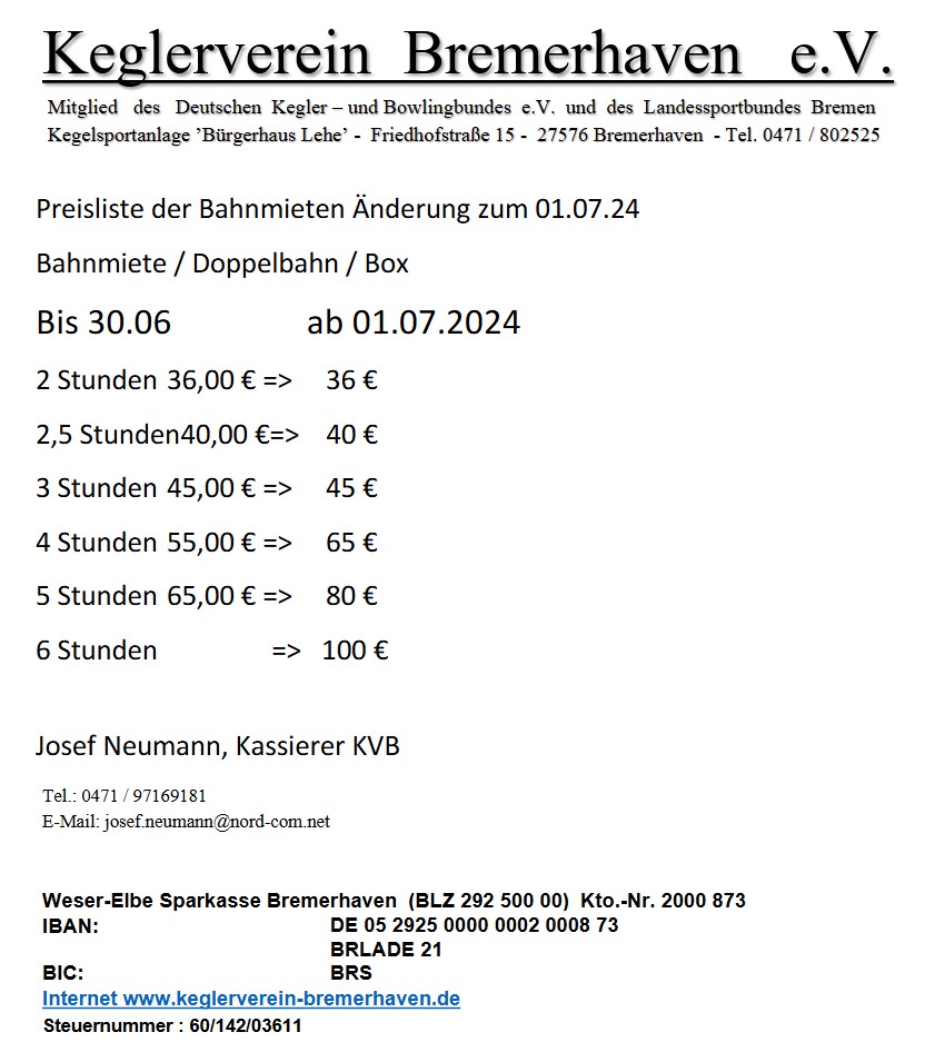 Preisliste ab 2024 07 01